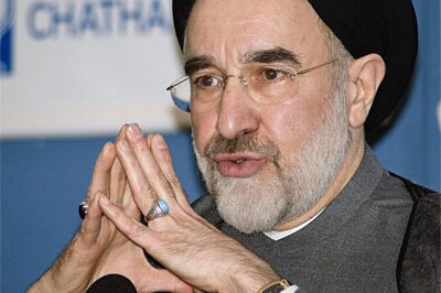 Former Iranian President Mohammad Khatami during a 2006 visit to London