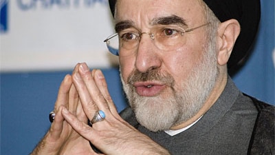 Former Iranian President Mohammad Khatami during a 2006 visit to London