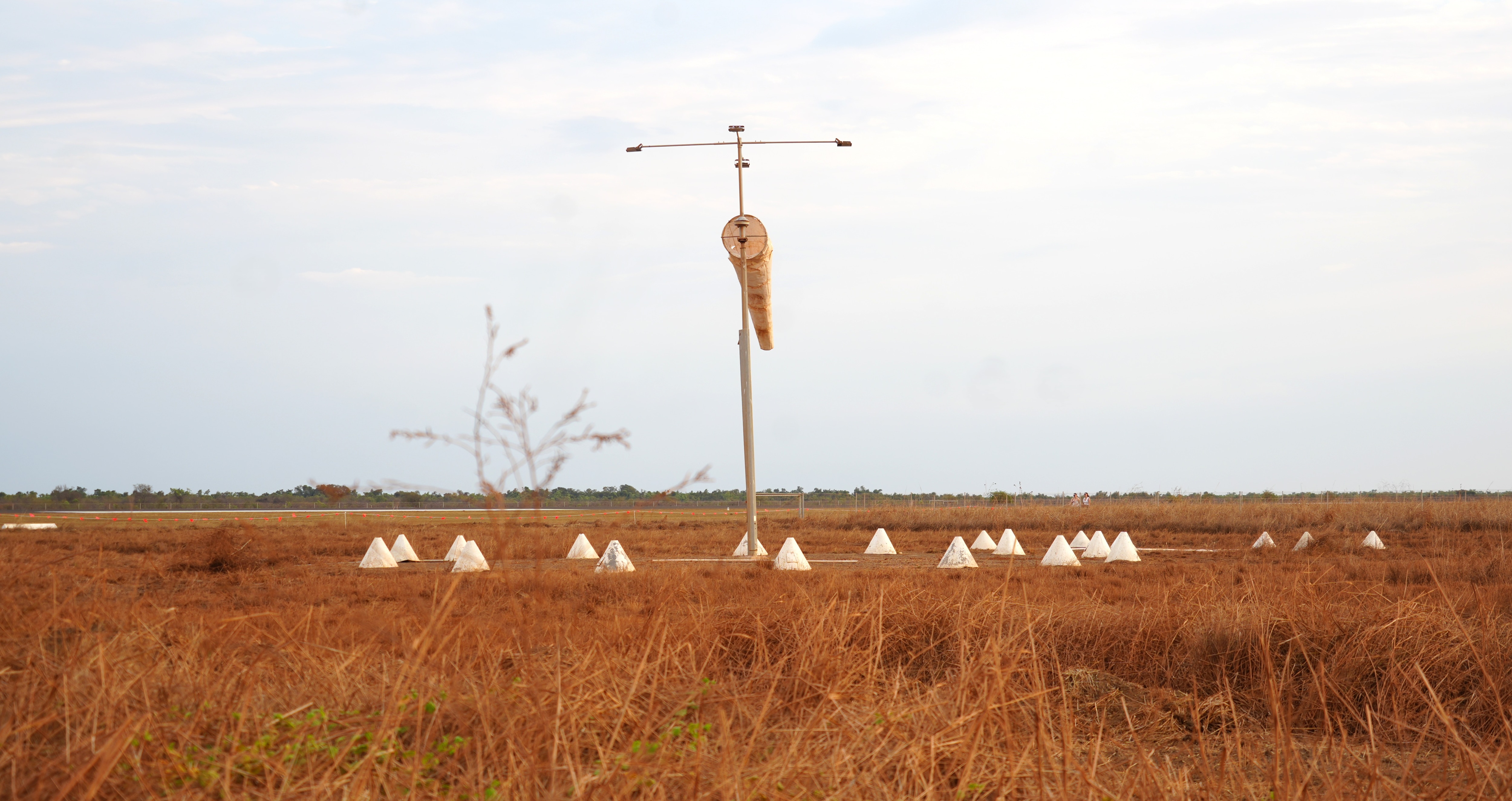 wind socket in the wind at the burketown airport