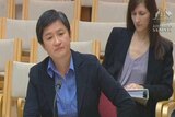 Penny Wong hits back at Senator Bushby after he meowed at her
