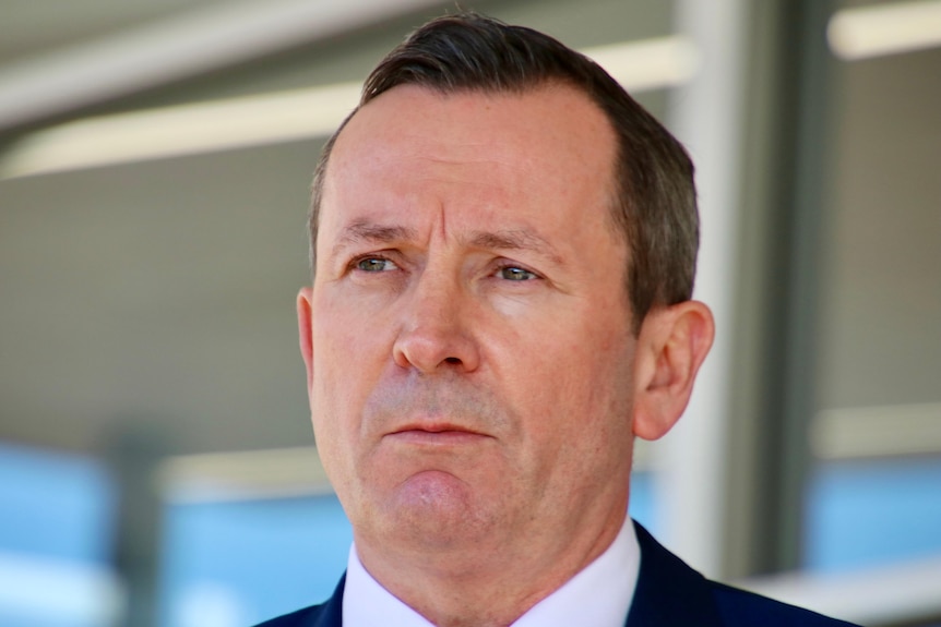 A close up of Mark McGowan's head.