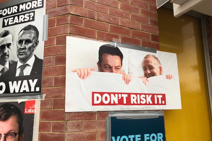 Liberal ad showing Nick Xenophon and Jay Weatherill.