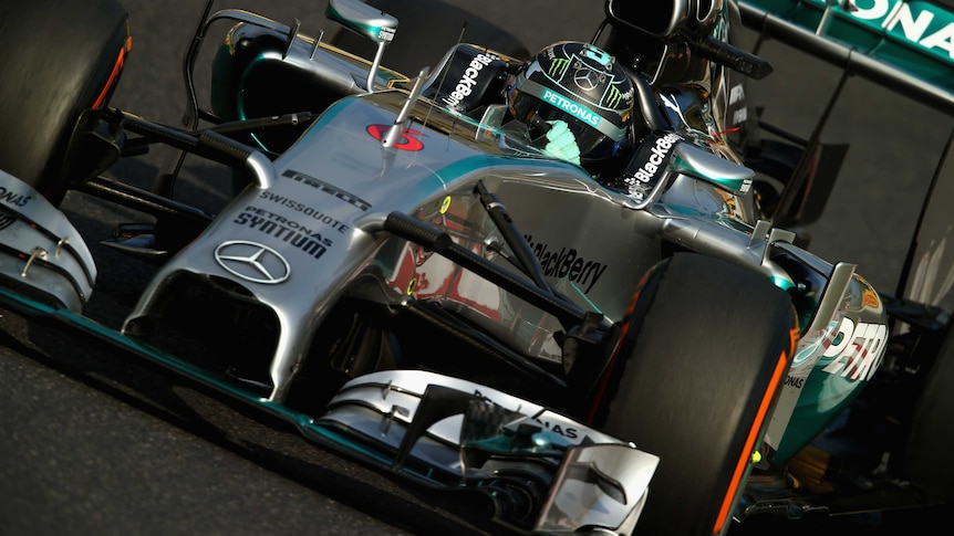 Nicio Rosberg in practice at Japan GP