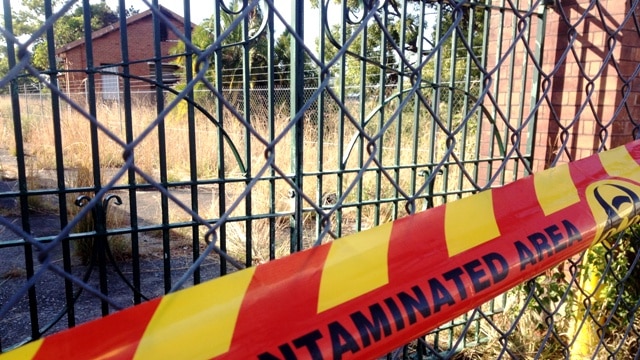 The wash-building at the rear of the gas and coke works site has been destroyed by fire.