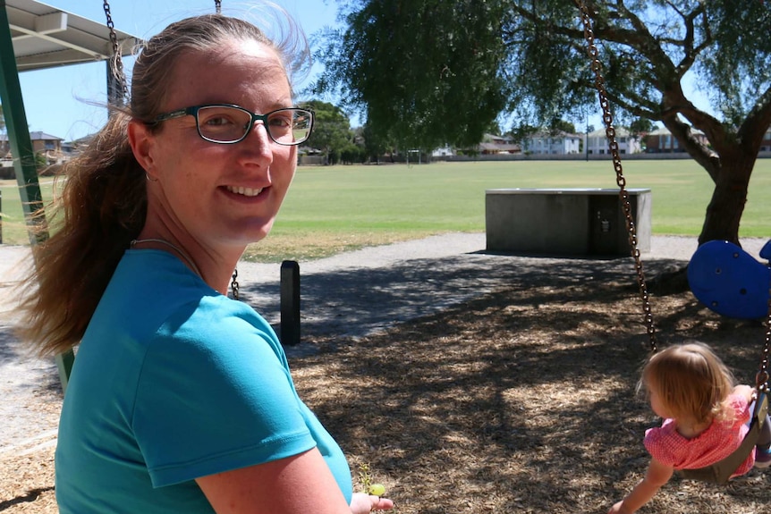 Sarah Monaghan with her daughter.