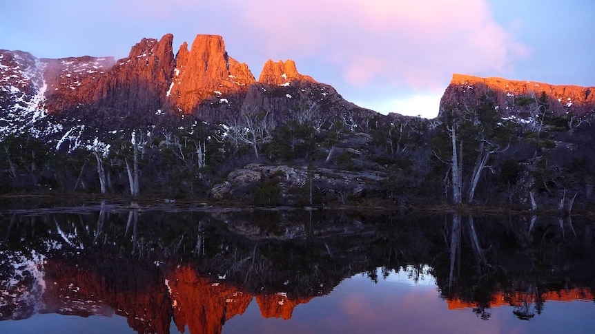 Mt Geryon in the Cradle Mountain Lake St Clair National Park, Tasmania