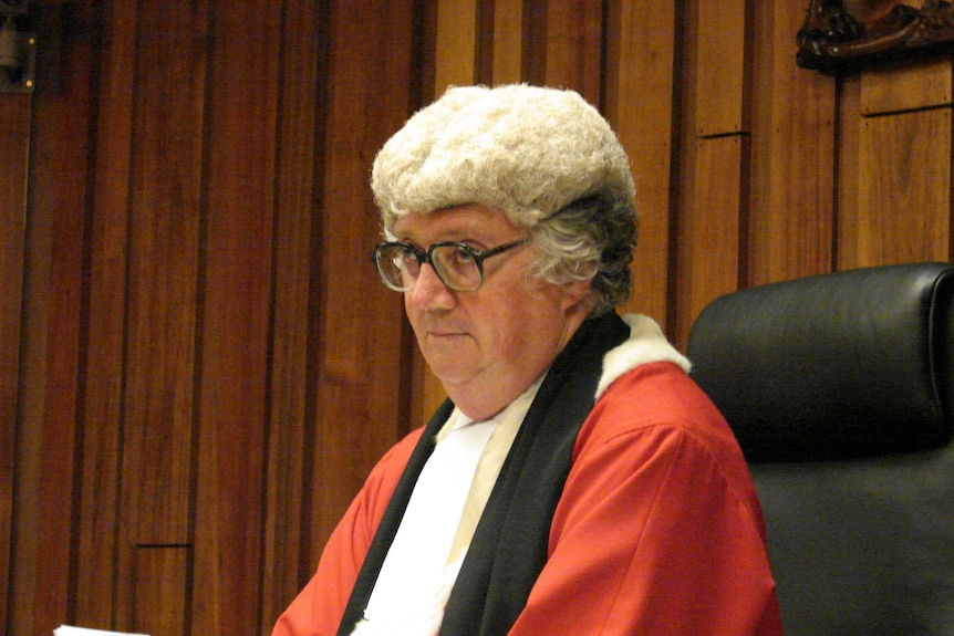 Tasmania's Chief Justice Alan Blow in wig