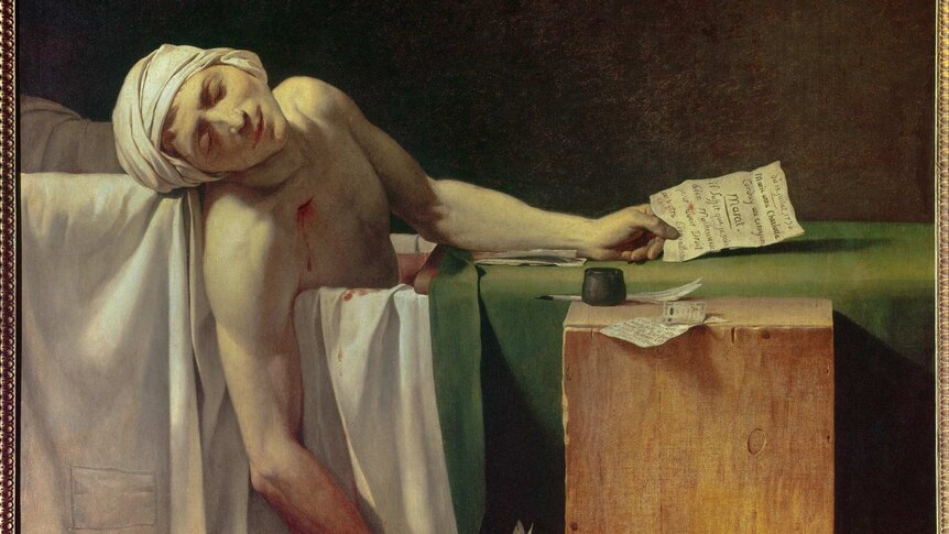 David Jacques Louis (1748-1825), The Death of Marat