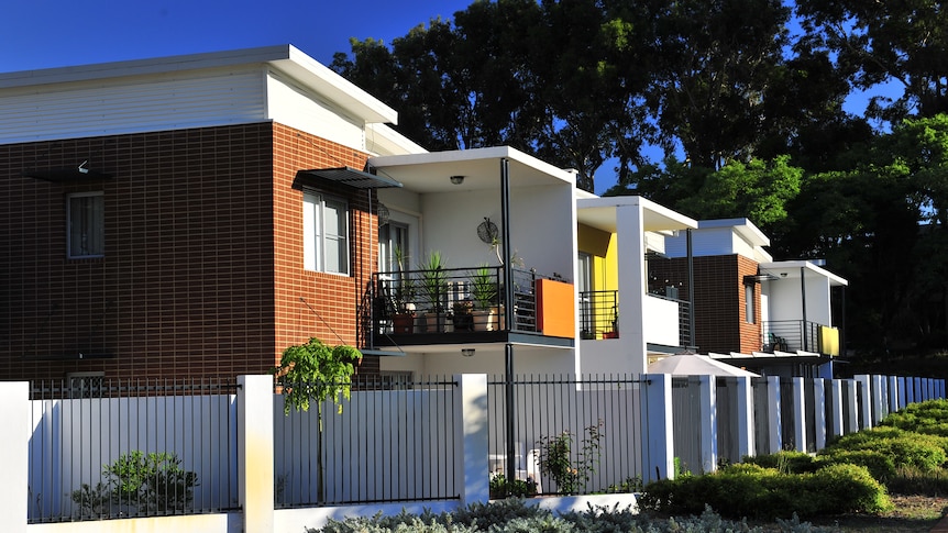 Public housing double storey units in Perth, WA