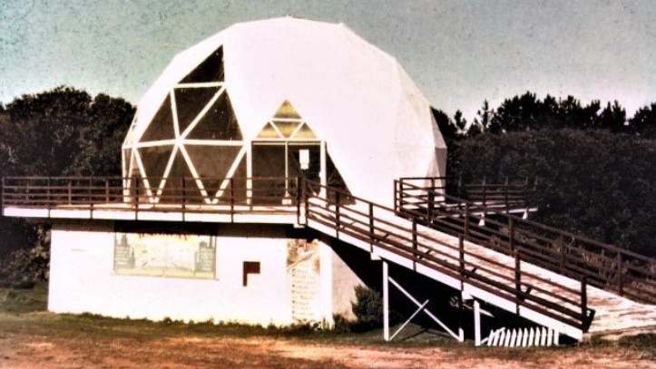 Old photograph of dome structure 