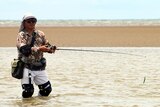 Top End fisherman Hiroaki Nakamura, in the office.