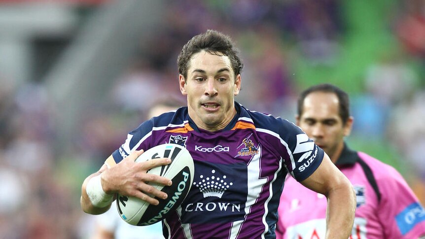 One-club man: Slater is destined to see out his NRL career in Melbourne.