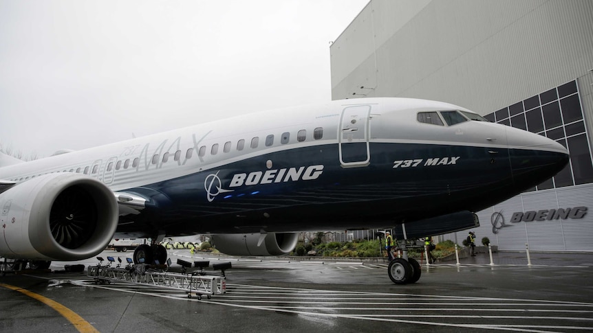 The first Boeing 737 MAX 7 is unveiled in Renton, Washington, U.S. February 5, 2018.