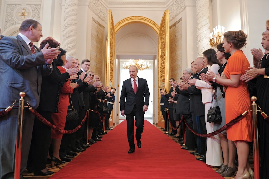 Putin enters the Kremlin
