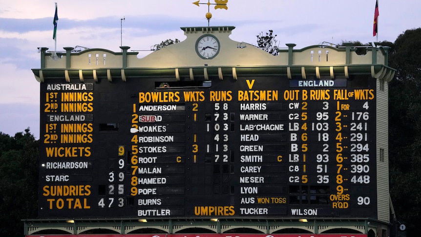 Ashes second Test: Live scores and statistics from Adelaide Oval ...