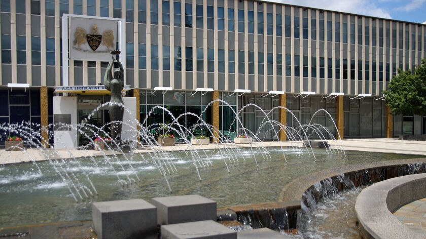 Workers were overcome by fumes while mixing chemicals for a fountain outside the Legislative Assembly.