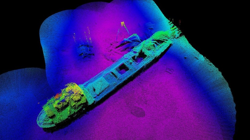 3D images of the wreck of Lake Illawarra