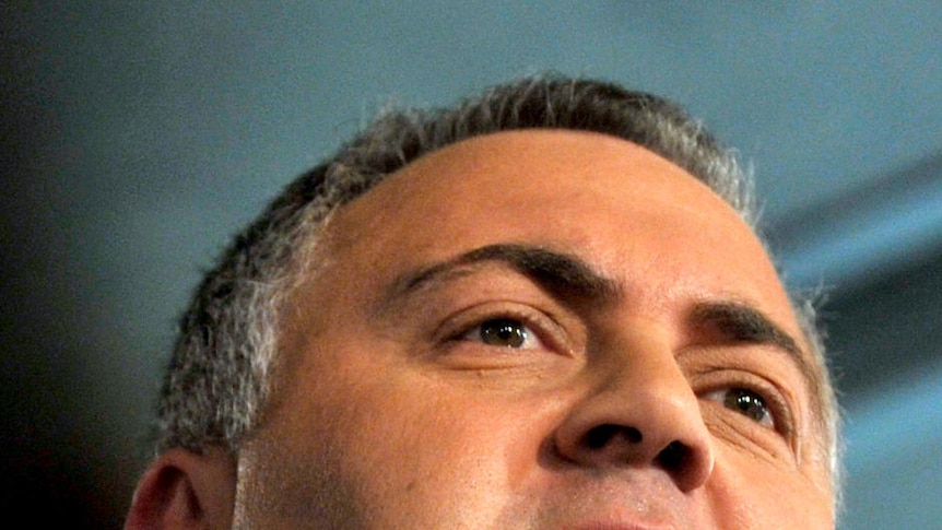 Shadow treasurer Joe Hockey delivers his post budget to the National Press Club in Canberra, Wednesday, May 18, 2011