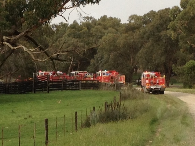 Fire crews at Nar Nar Goon