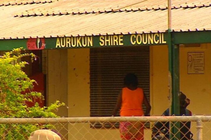 Aurukun Shire Council building and signage in far north Qld in January, 2007.
