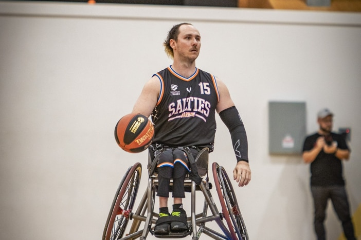 Tom O'Neill-Thorne playing basketball