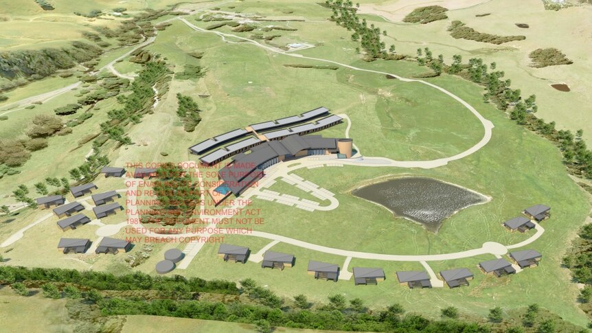Artist's impression of a proposed luxury resort at Apollo Bay, in Victoria's south-west.