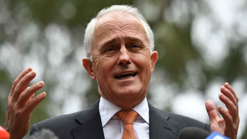 Malcolm Turnbull speaking in Bennelong