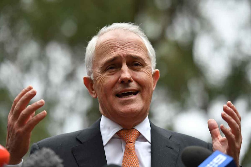 Malcolm Turnbull speaking in Bennelong