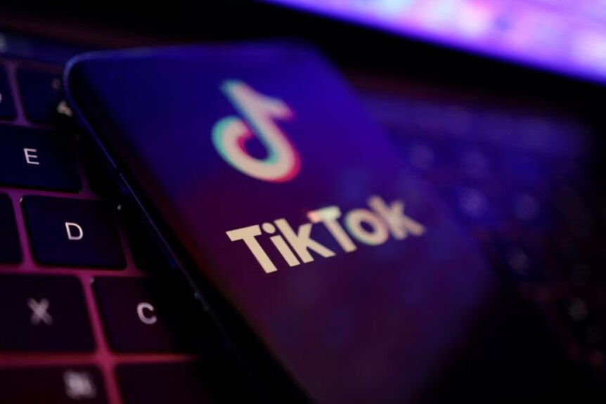 TikTok app logo is seen in this illustration
