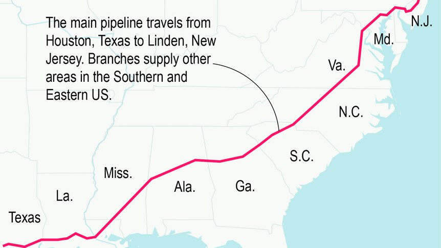 Colonial Pipeline graphic