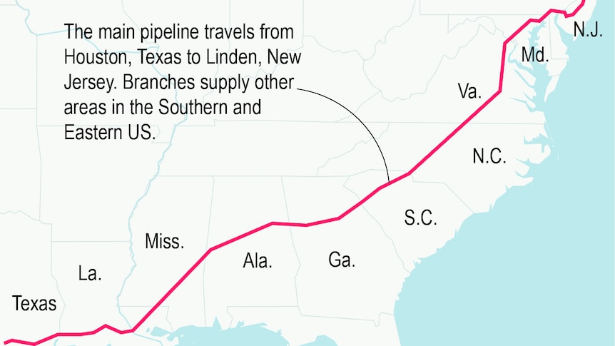 Colonial Pipeline graphic