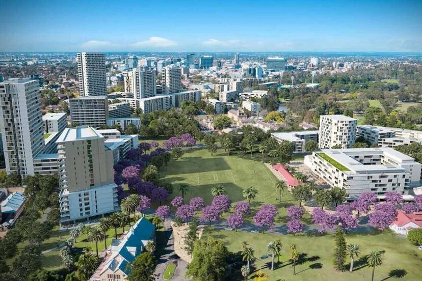 An artist's impression of plans for Parramatta's major development plan