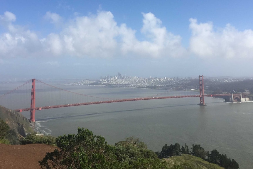 San Francisco's Golden Gate Bridge.