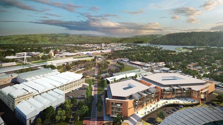 View of the University of Tasmania's proposed new campus in Launceston.