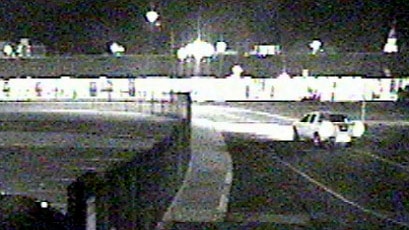 Police are searching for this white pickup truck seen on Fremantle wharf on the night a homeless man died