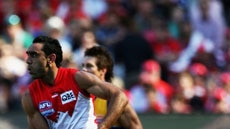 Stellar season ... Adam Goodes.