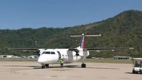 Skytrans plane at Cairns airport in far north Qld