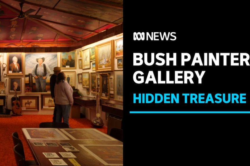 Bush Painter's Gallery, Hidden Treasure: A gallery filled with paintings.
