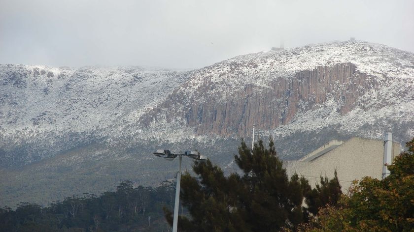 Snow on Mount Wellington