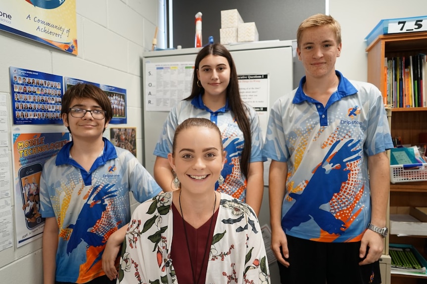 A teacher and students in a classroom