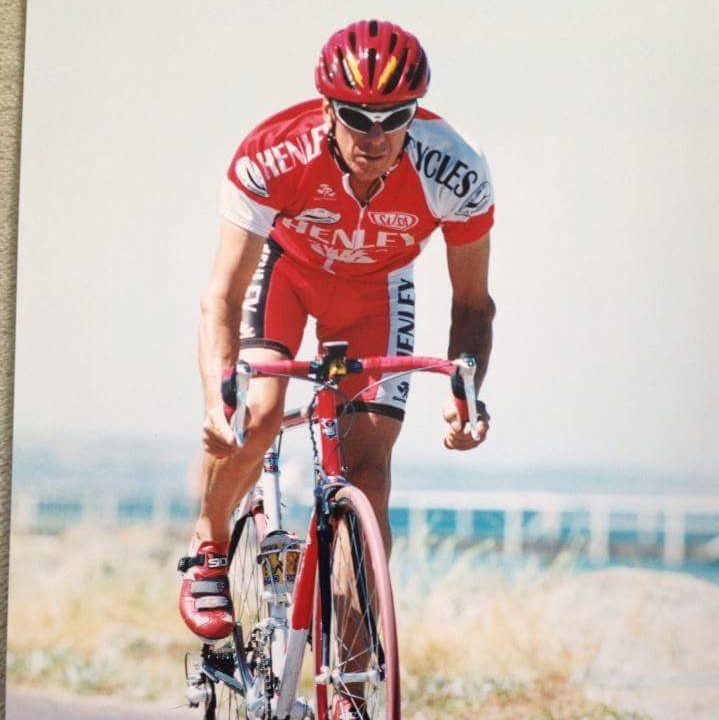 Geoff Trenwith on his bike