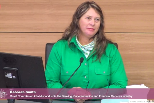 Grazier and NAB customer Deborah Smith at the bank royal commission