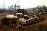 State of emergency: Cars destroyed by forest fires in the village of Artemida