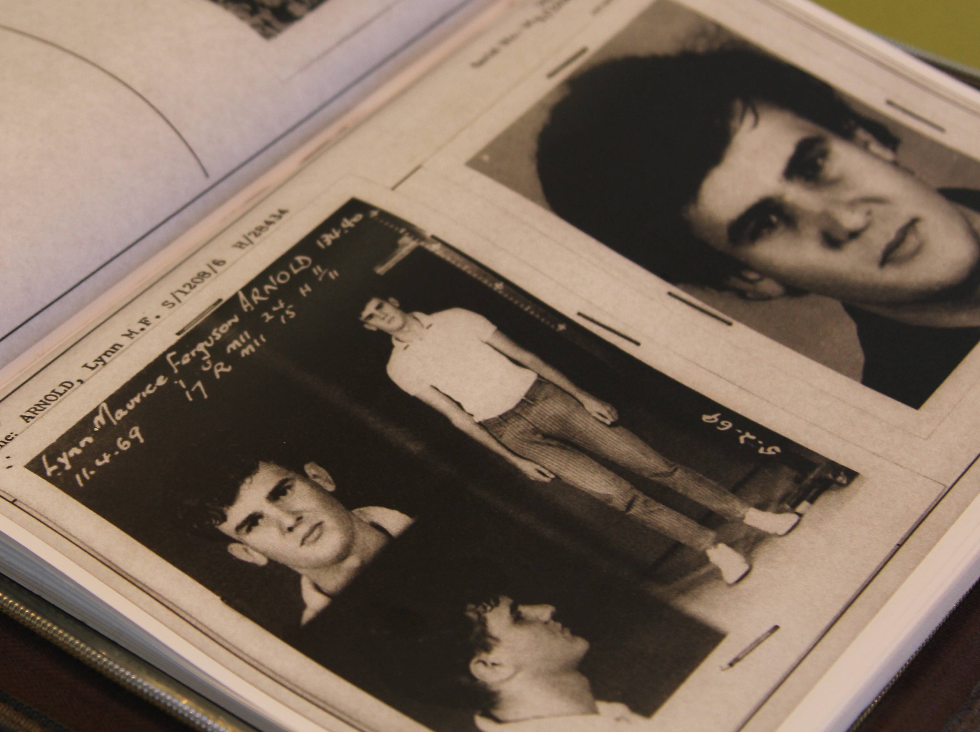 Photos from Lynn Arnold's ASIO file.