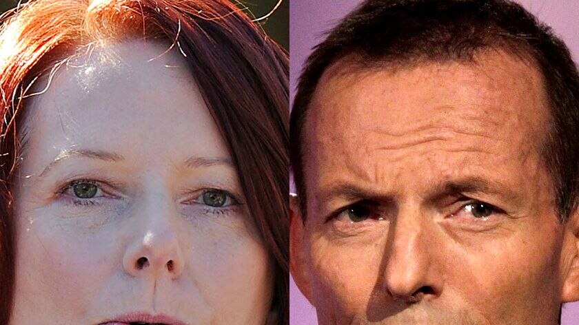 Prime Minister Julia Gillard and Opposition Leader Tony Abbott