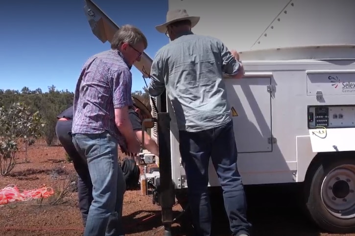 Peter May checks mobile radar