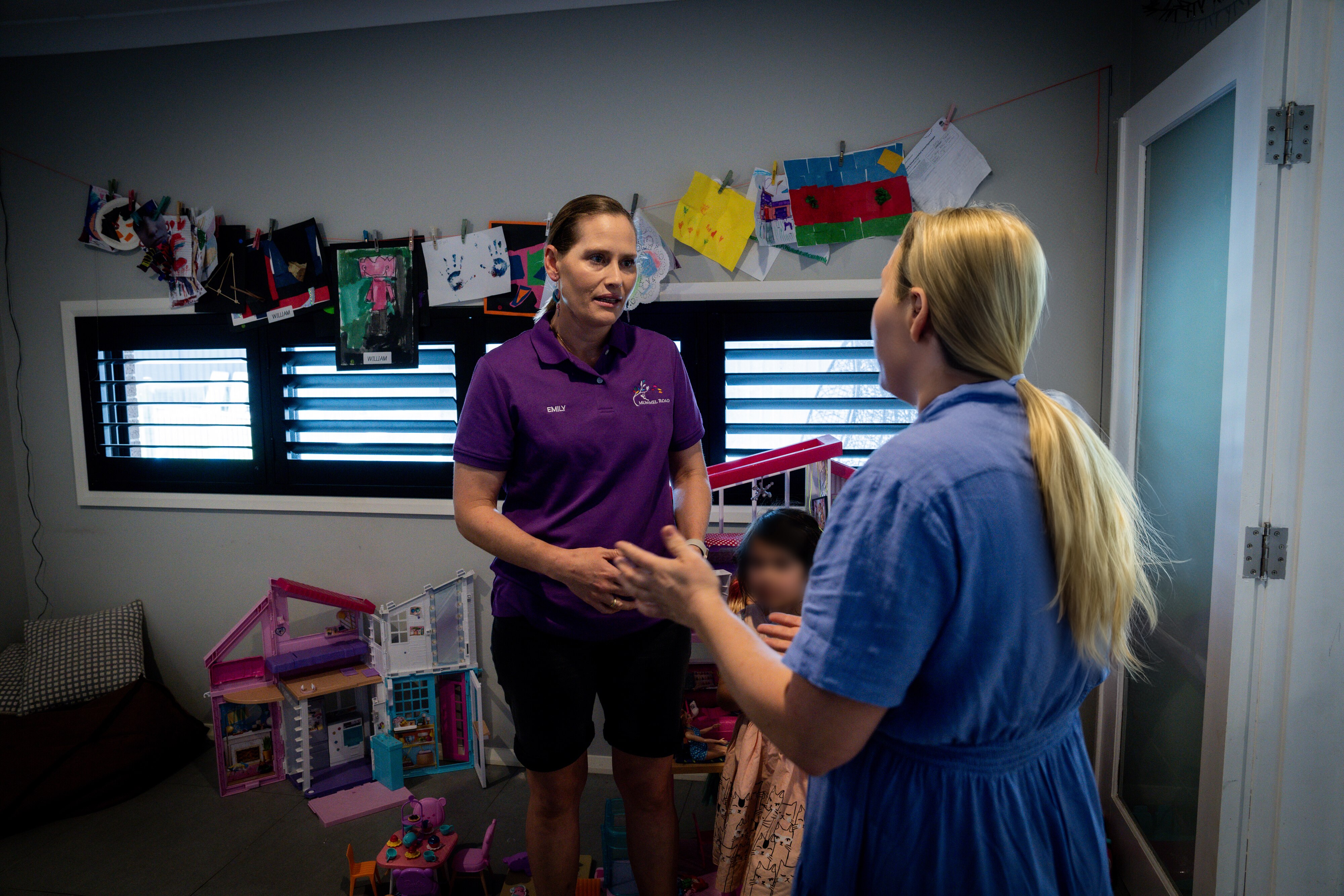 Emily Baitch is showing Jane parenting tactics.