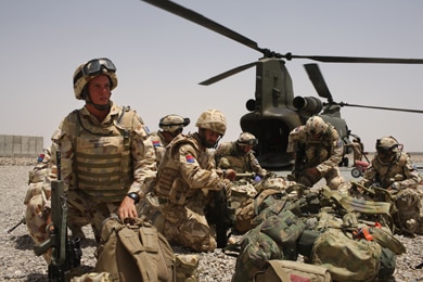 File photo: Australian Army soldiers in Camp Bastion, Helmand Province, Afghanistan (Getty Images: Marco Di Lauro)