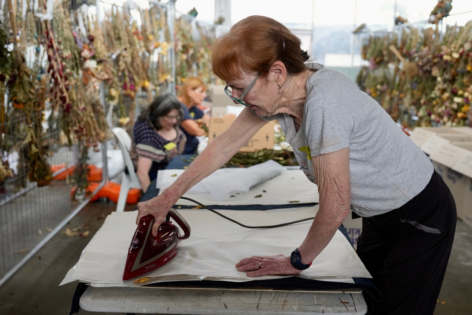 Curadores e voluntários do Museu Judaico de Sydney preservam flores memoriais de Bondi