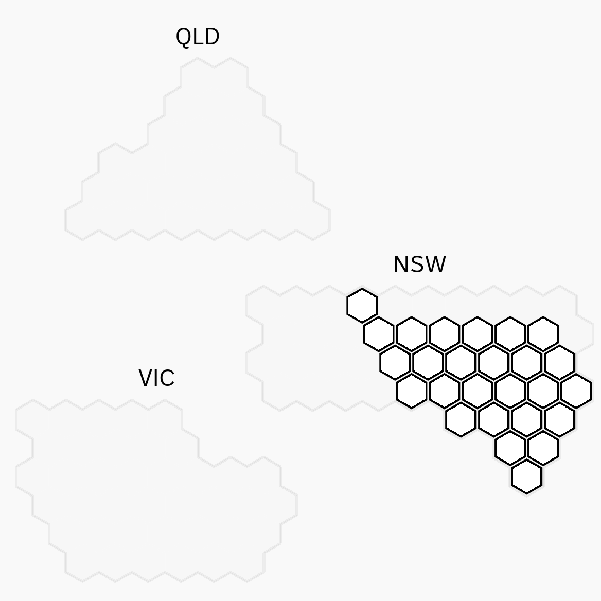 Sydney makes up for more than half the seats in NSW.